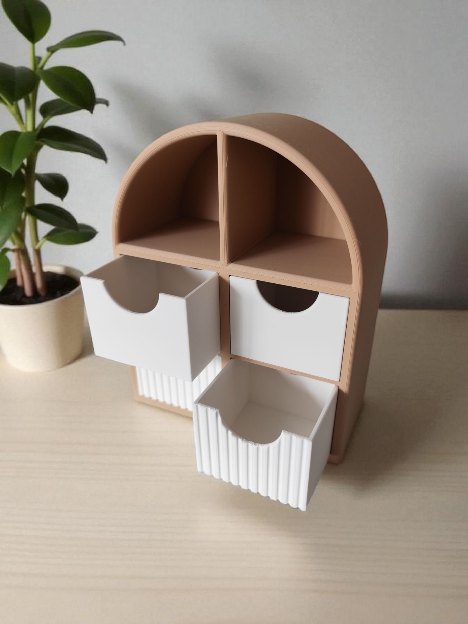 Small Jewelry Shelf with Drawers - View 3